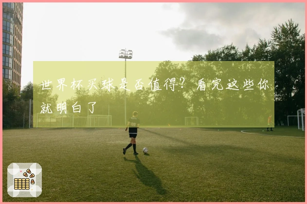 世界杯买球是否值得？看完这些你就明白了